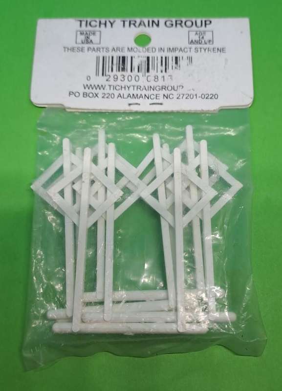 Model Trains HO 1 x Pack of 10 Crossing Sign