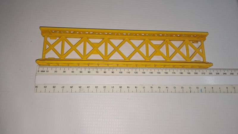 Model Trains HO 1 x Straight flat bridge. (Plastic, see Pic's)