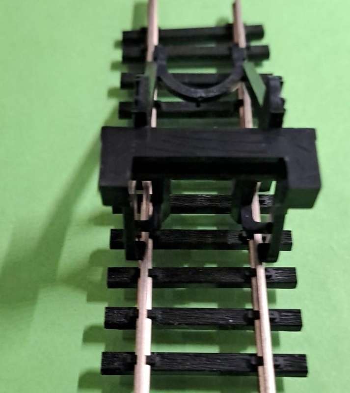 Model Trains H0/OO-Scale 1 x Track - End stop buffer, Black