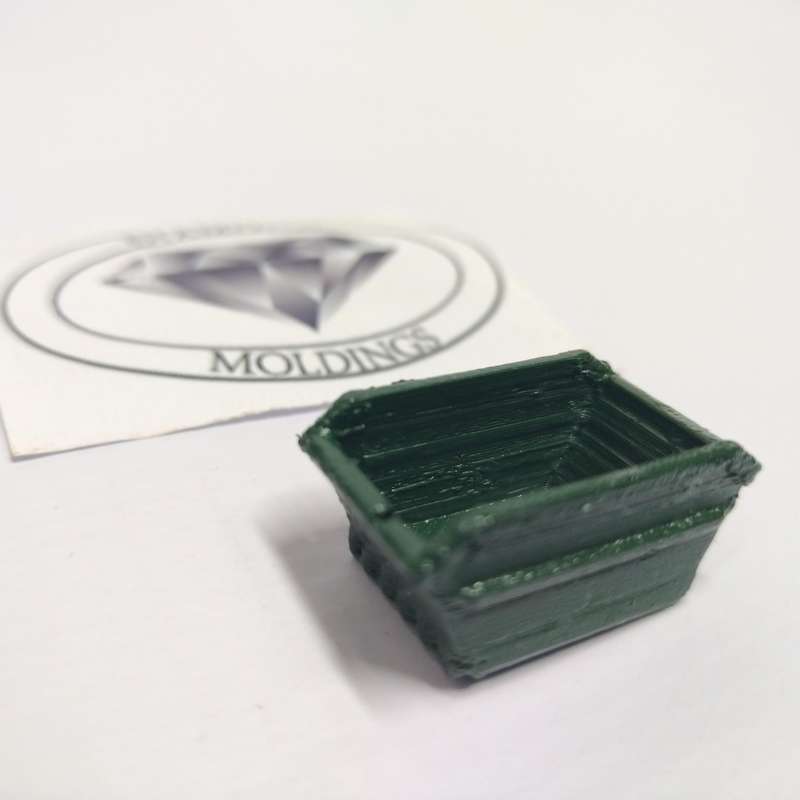 Model Trains N Scale 1 x Scrap Bin/Skip Empty. -  27mm x 17mm x 12mm