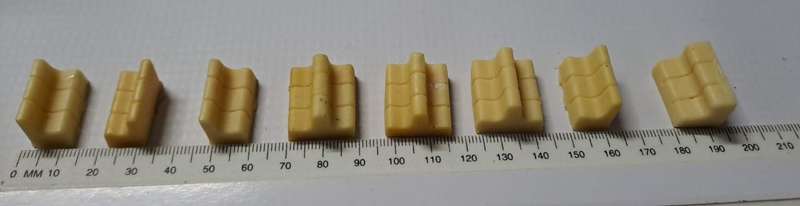 Model Trains HO 1 x Set of Seats that you can build your train interior (x8) (Unpainted)
