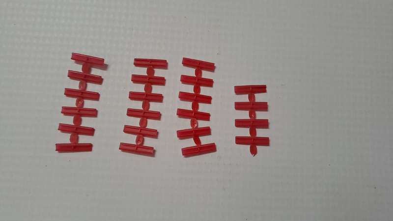 Model Trains 1:87 HO 22 x Fishplates Plastic.