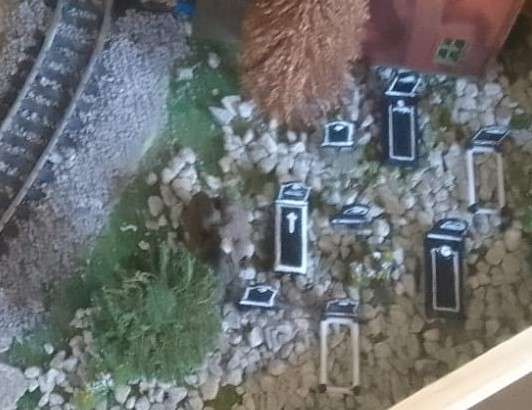 Model Trains 1:87 HO - Funeral set 2 (x13 pieces)