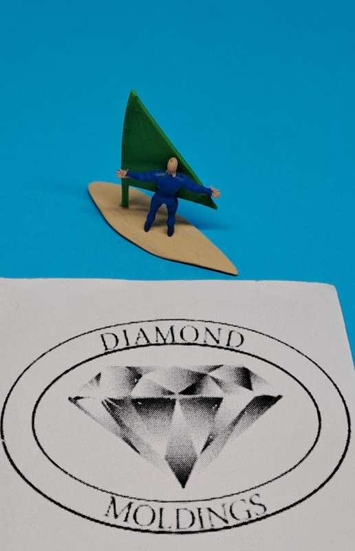 Model Trains 1:87 HO - Wind Surfer + Figure