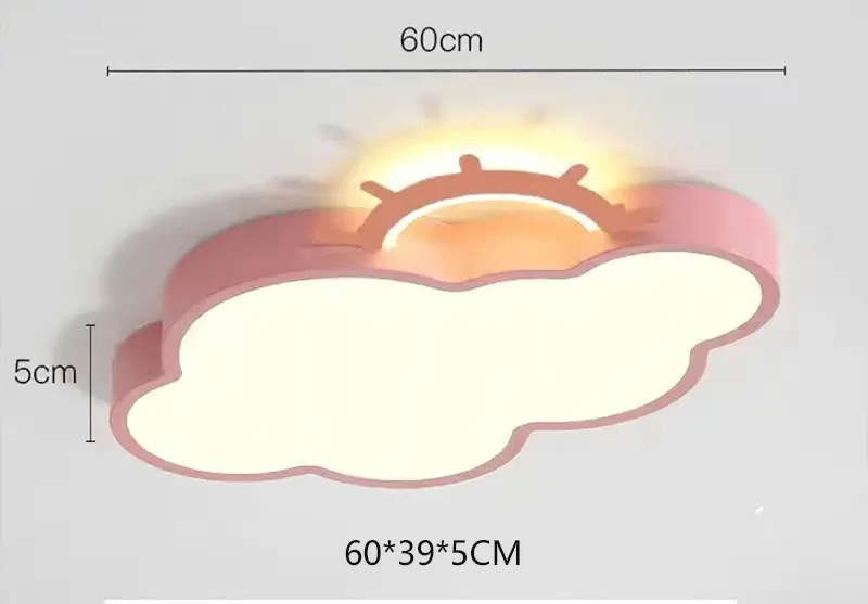 Cloud Shape LED Ceiling Light 60W(3 light color temperature) - Blue
