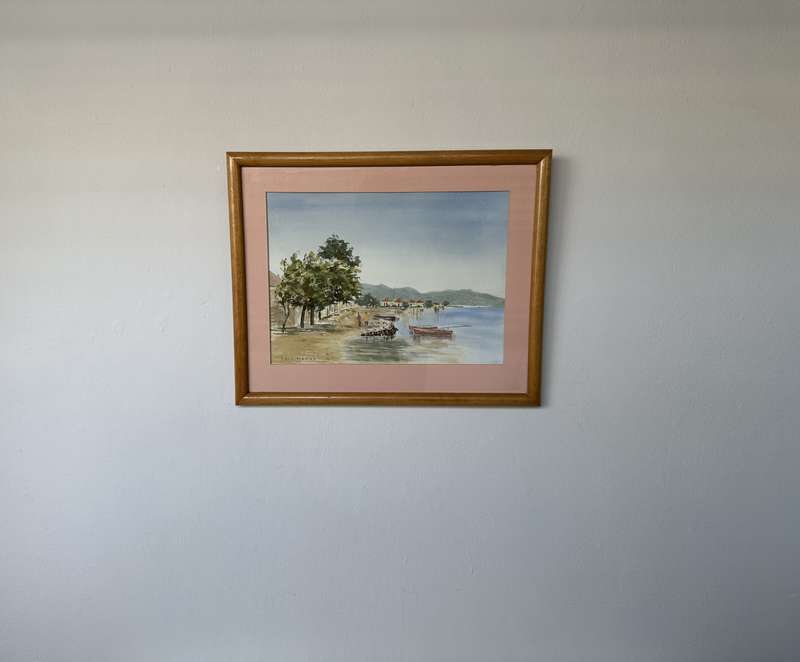 Framed Eric Harvey Print, Coastal 89 - Finished Size 47cm x 38cm