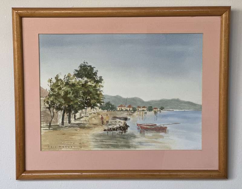 Framed Eric Harvey Print, Coastal 89 - Finished Size 47cm x 38cm