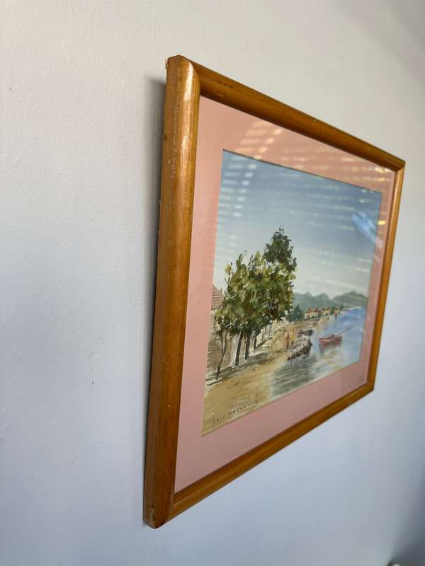 Framed Eric Harvey Print, Coastal 89 - Finished Size 47cm x 38cm