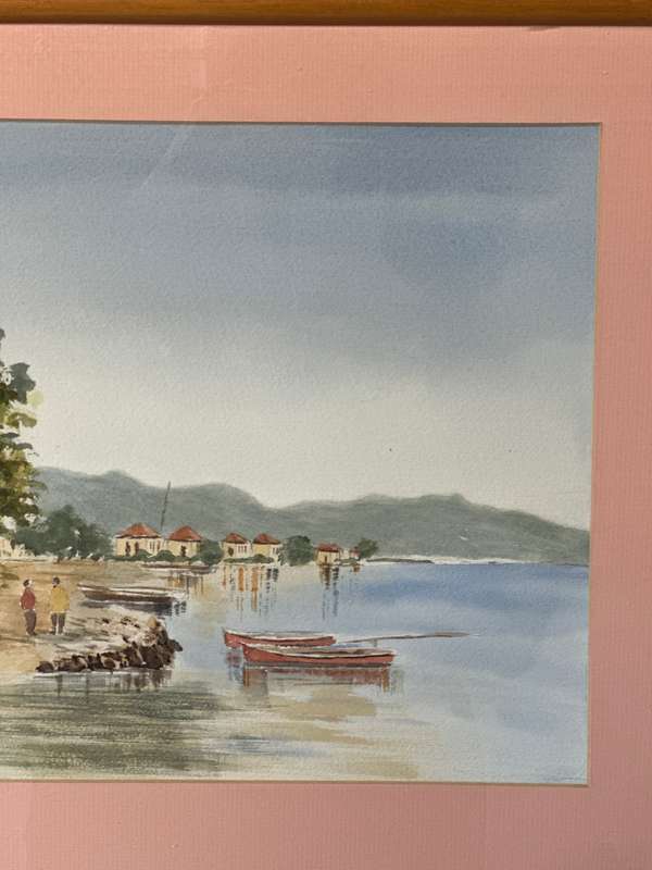 Framed Eric Harvey Print, Coastal 89 - Finished Size 47cm x 38cm