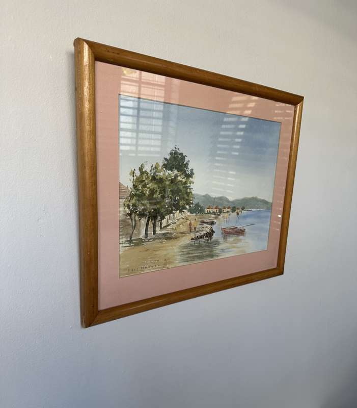 Framed Eric Harvey Print, Coastal 89 - Finished Size 47cm x 38cm