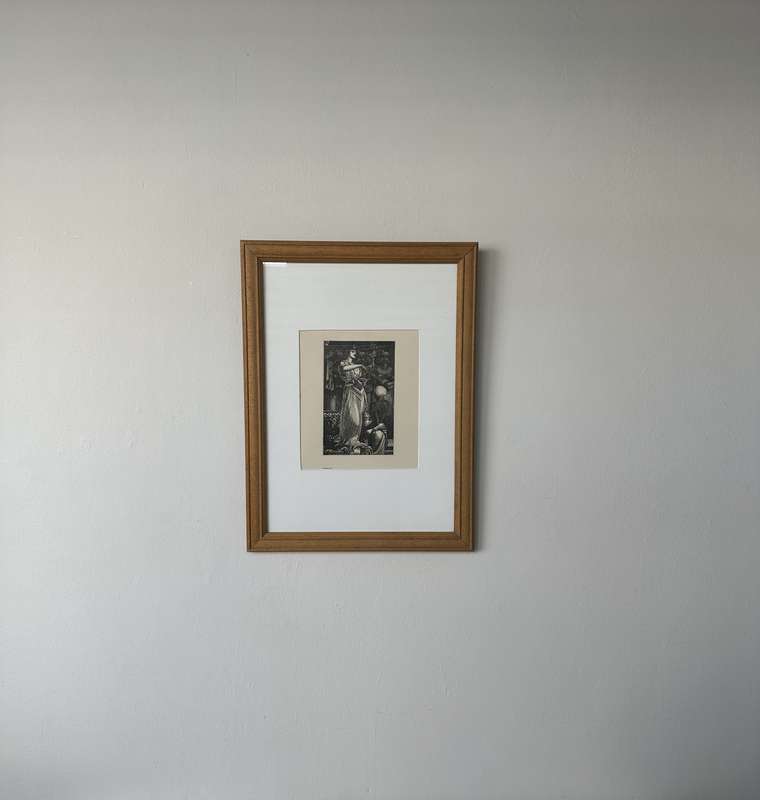 Framed Anthony Frederick Augustus Sandys Print, Cleopatra - Finished Size 35cm x 47cm