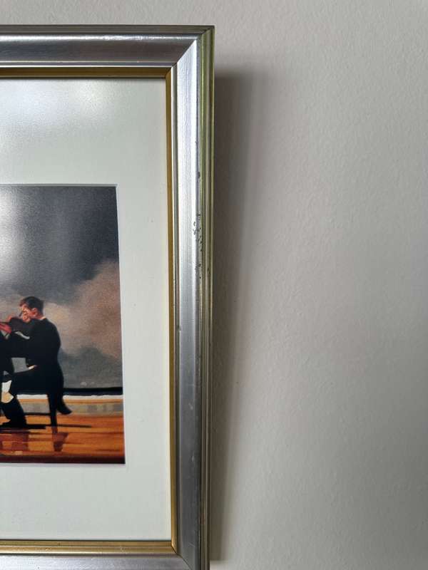 Framed Jack Vettriano, Elegy for a Dead Admiral - Finished Size 23.5cm x 28.5cm