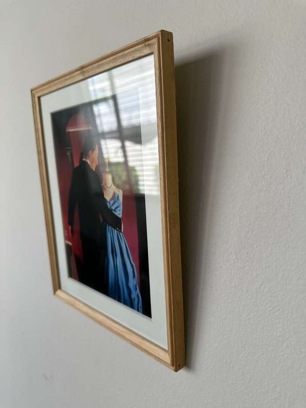 Framed Jack Vettriano Print, Altar Of Memory - Finished Size 22cm x 26.5cm