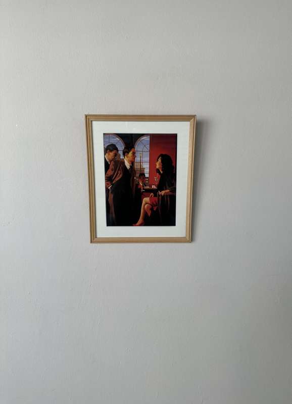 Framed Jack Vettriano, Lovers and Other Strangers - Finished Size 22cm x 26.5cm