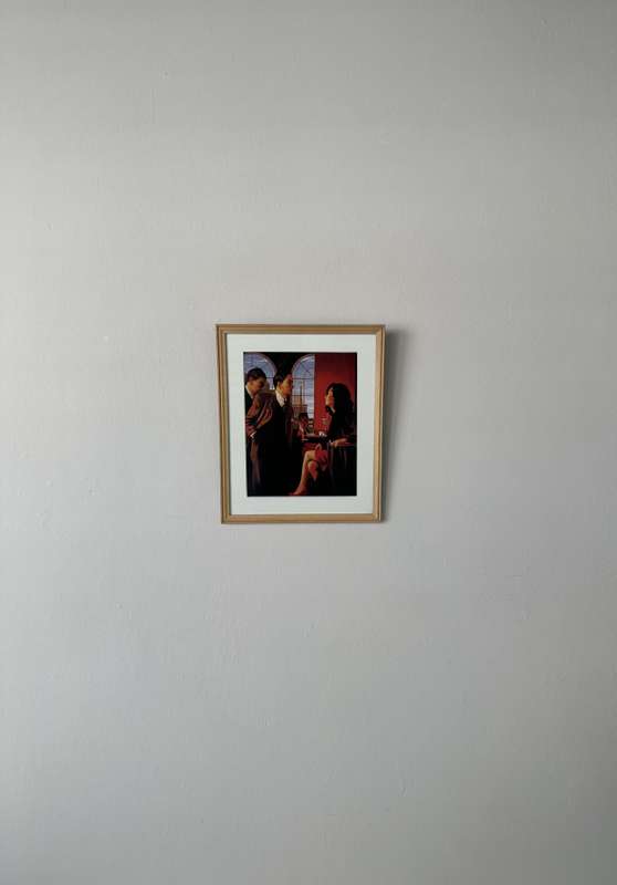 Framed Jack Vettriano, Lovers and Other Strangers - Finished Size 22cm x 26.5cm