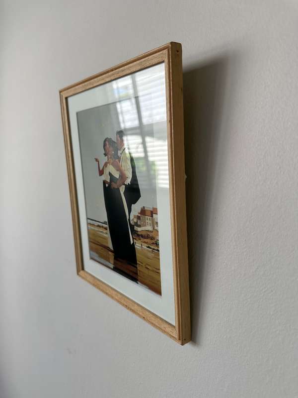 Framed Jack Vettriano Print, Missing Man II - Finished Size 22cm x 26.5cm