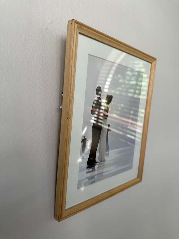Framed Jack Vettriano Print, Dance Me To The End Of Love - Finished Size 22cm x 26.5cm