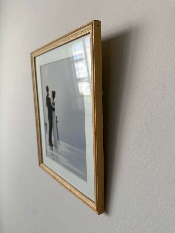 Framed Jack Vettriano Print, Dance Me To The End Of Love - Finished Size 22cm x 26.5cm