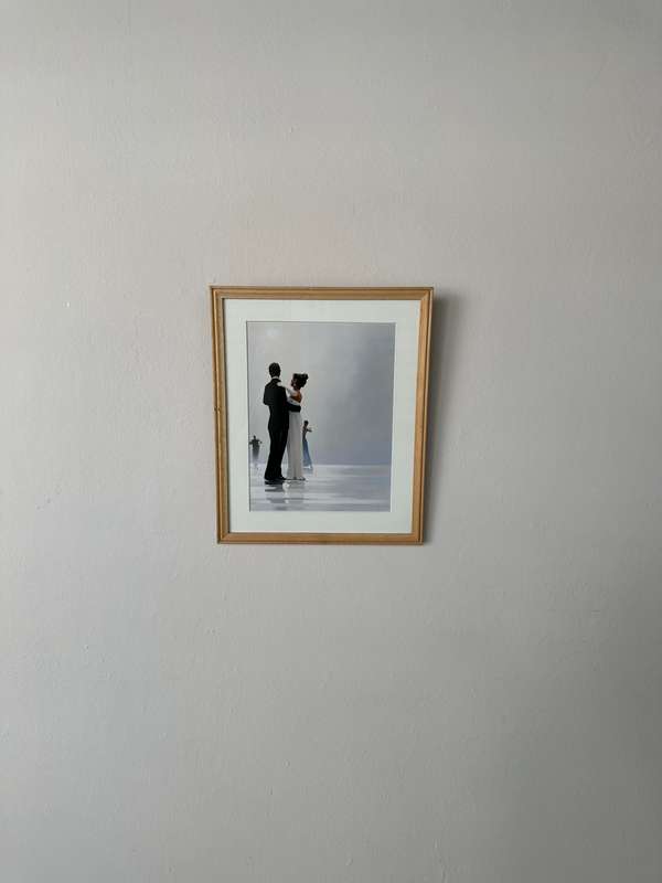 Framed Jack Vettriano Print, Dance Me To The End Of Love - Finished Size 22cm x 26.5cm