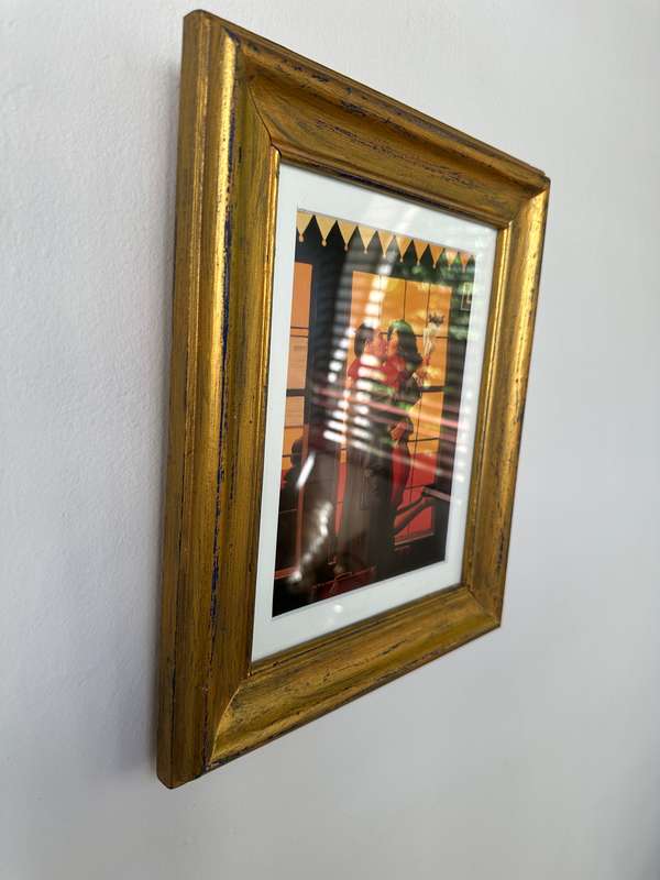Framed Jack Vettriano Print, Back Where You Belong - Finished Size 27cm x 32cm