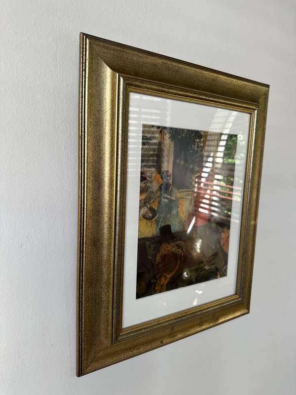 Framed Edgar Degas Print, Cafe Concert. At Les Ambassadeurs - Finished Size 41.5cm x 51.5cm