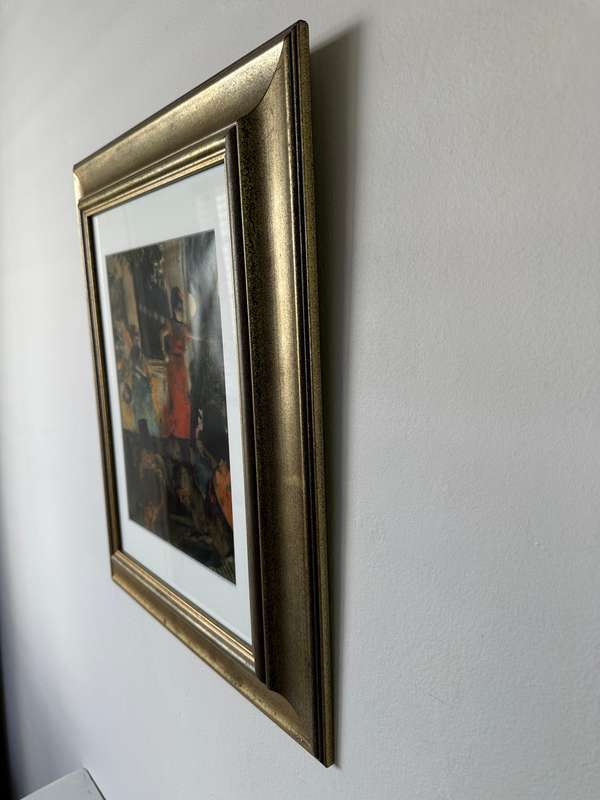 Framed Edgar Degas Print, Cafe Concert. At Les Ambassadeurs - Finished Size 41.5cm x 51.5cm