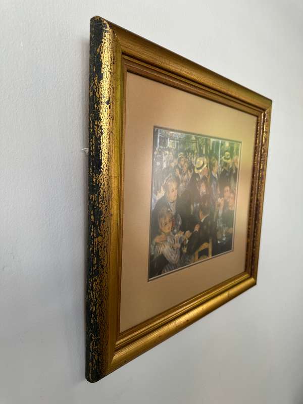 Framed Pierre-Auguste Renoir, Luncheon on the Boating Party - Finished Size 41.5cm x 38.5cm