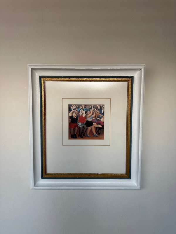 Framed Beryl Cook Print, Lambada - Finished Size 46cm x 51cm