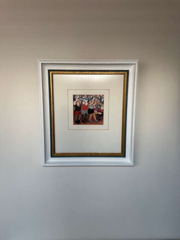 Framed Beryl Cook Print, Lambada - Finished Size 46cm x 51cm
