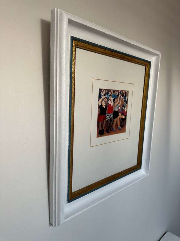 Framed Beryl Cook Print, Lambada - Finished Size 46cm x 51cm