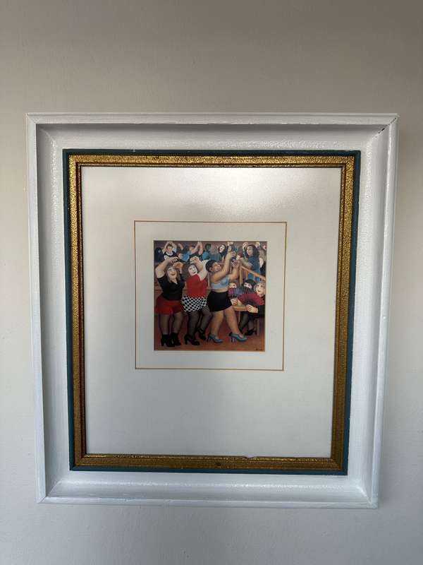 Framed Beryl Cook Print, Lambada - Finished Size 46cm x 51cm