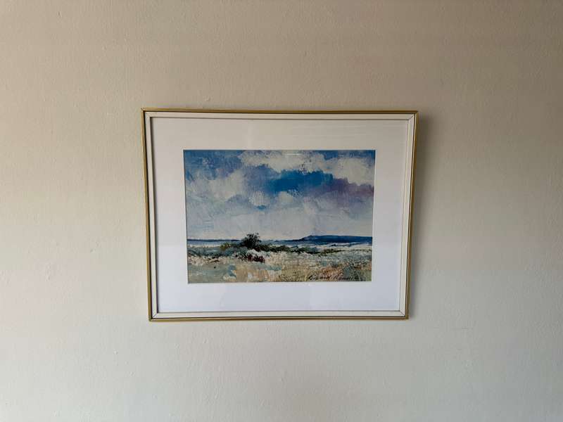 Framed Richard Rennie Print, Seaside - Finished Size 39.5cm x 31.5cm