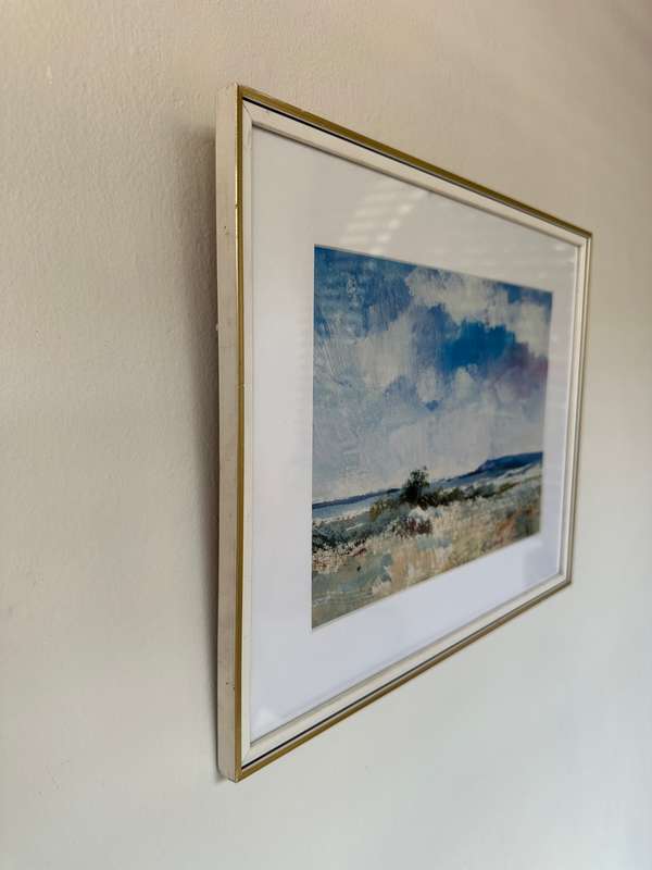 Framed Richard Rennie Print, Seaside - Finished Size 39.5cm x 31.5cm
