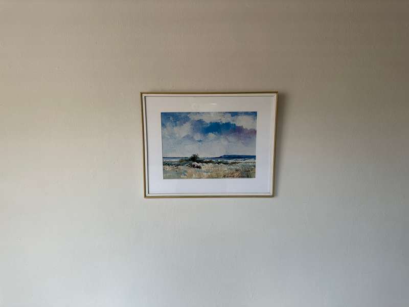 Framed Richard Rennie Print, Seaside - Finished Size 39.5cm x 31.5cm
