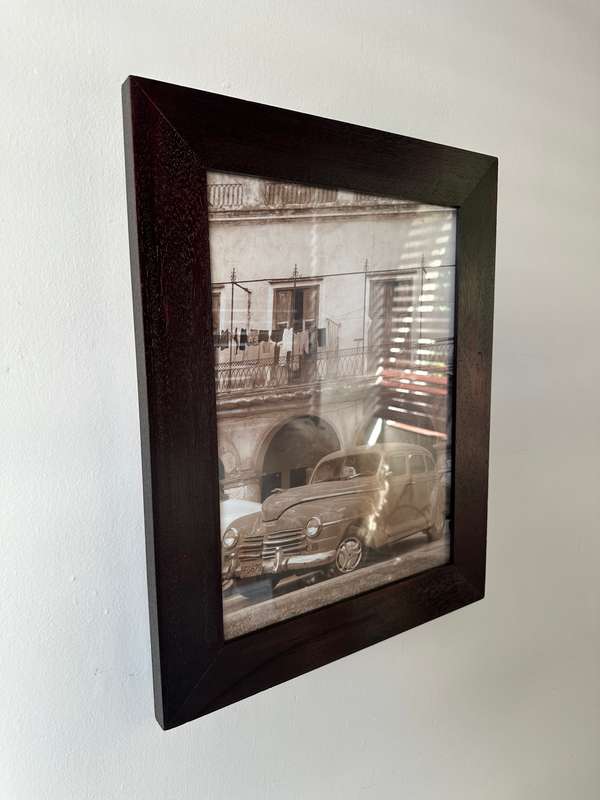 Framed Sepia Print, Cuban Dodge - Finished Size 39.5cm x 49.5cm