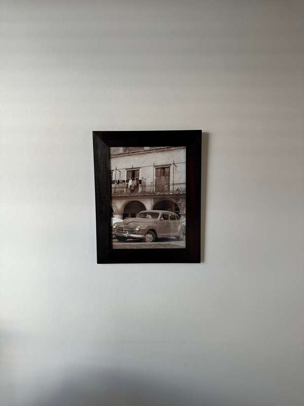 Framed Sepia Print, Cuban Dodge - Finished Size 39.5cm x 49.5cm