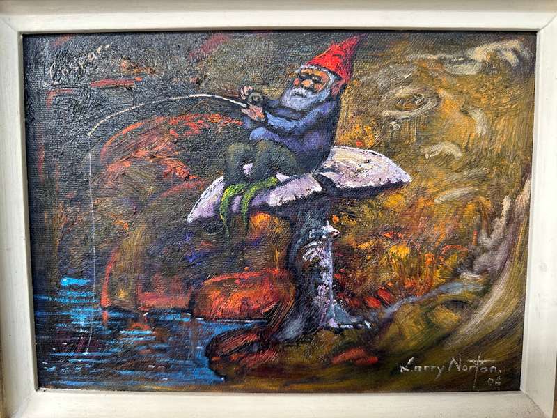 Framed Original Artwork - Larry Norton, Caspar - Finished Size 37cm x 30.5cm