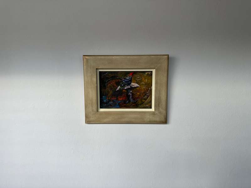 Framed Original Artwork - Larry Norton, Caspar - Finished Size 37cm x 30.5cm