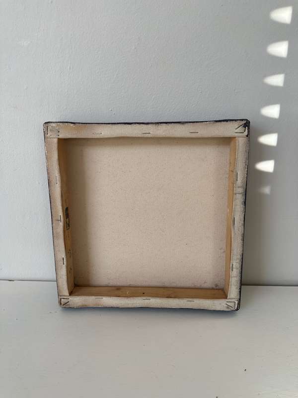 Original Artwork on Stretch Canvas, Blue - Finished Size 30.5cm x 30.5cm (Depth 4.5cm)