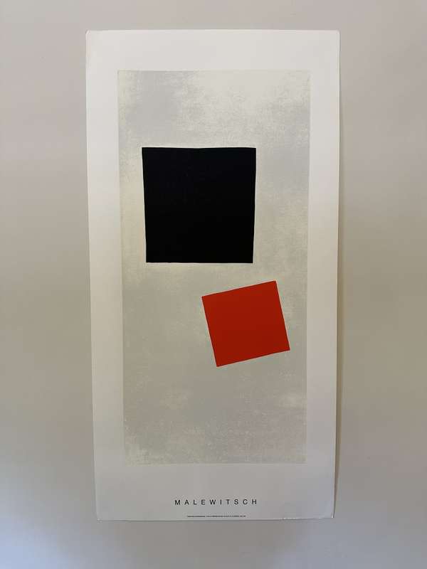 Silkscreen Print - Malewitsch, Peinture Suprematiste - Size 100cm x 50cm