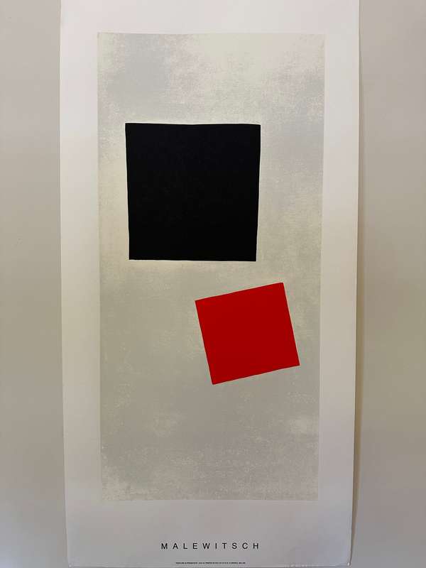Silkscreen Print - Malewitsch, Peinture Suprematiste - Size 100cm x 50cm