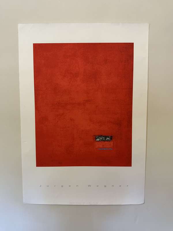 Silkscreen Print - Jurgen Wegner, Untitled - Size 100cm x 70cm