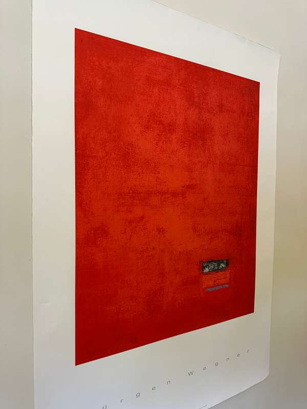 Silkscreen Print - Jurgen Wegner, Untitled - Size 100cm x 70cm