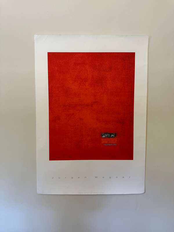 Silkscreen Print - Jurgen Wegner, Untitled - Size 100cm x 70cm