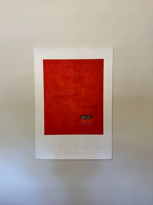 Silkscreen Print - Jurgen Wegner, Untitled - Size 100cm x 70cm