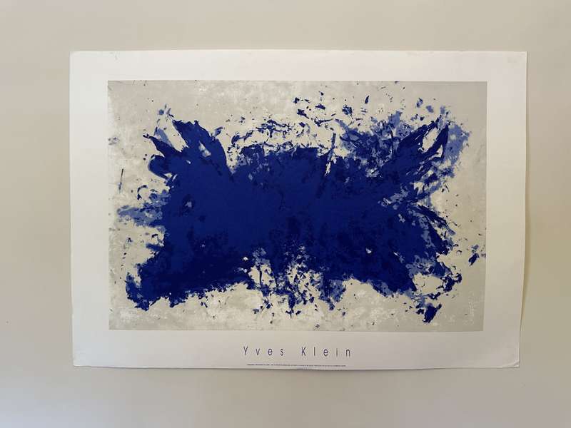 Silkscreen Print - Yves Klein, Hommage A Tennessee Williams - Size 100cm x 70cm