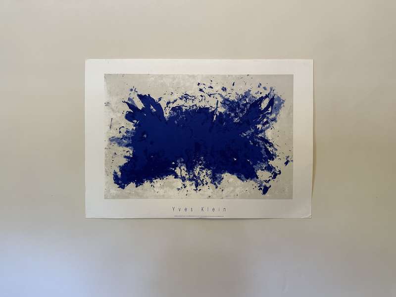 Silkscreen Print - Yves Klein, Hommage A Tennessee Williams - Size 100cm x 70cm