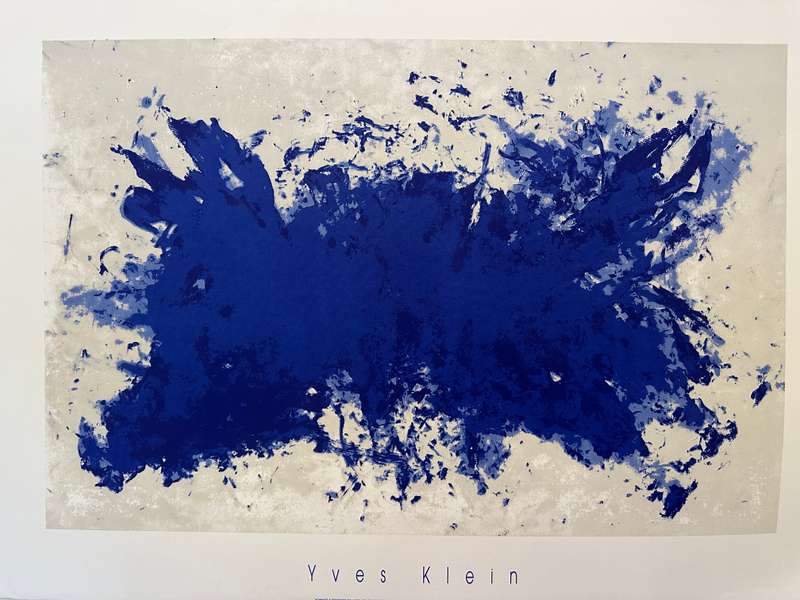 Silkscreen Print - Yves Klein, Hommage A Tennessee Williams - Size 100cm x 70cm