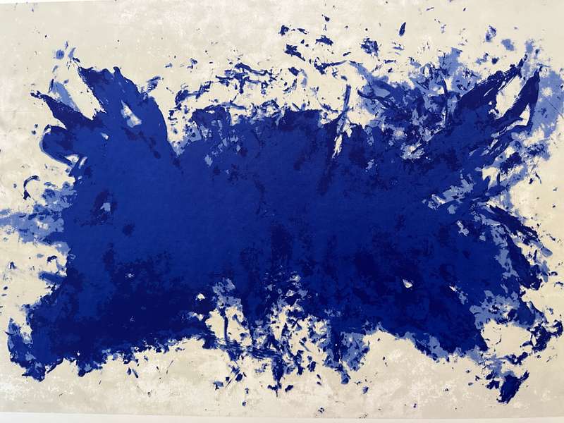 Silkscreen Print - Yves Klein, Hommage A Tennessee Williams - Size 100cm x 70cm