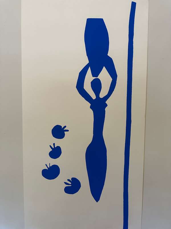 Silkscreen Print - Henri Matisse, Femme a L'amphore - Size 100cm x 50cm
